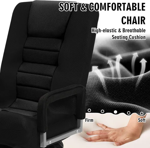 Vista 6 de Silla de juegos giratoria de piso con reposabrazos, sofá reclinable plegable de video con 6 posiciones ajustables, respaldo acolchado y cojín, sofá
