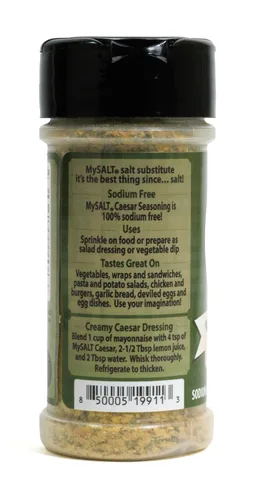 Vista 3 de MySALT - Mezcla de condimentos y aderezos para ensaladas, sin sodio, muy bajo en potasio