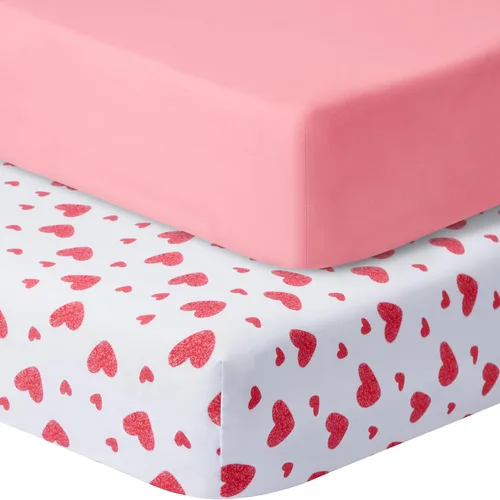 Vista 7 de GUNTAIL Sábanas para cuna de bebé para niños y niñas, paquete de 2 sábanas ajustables para cuna estándar y colchón de niño pequeño, sábana