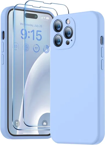 Vista 61 de BossKiss Funda compatible con iPhone 13, silicona de alta calidad mejorada [protección de cámara] [2 protectores de pantalla]