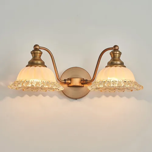 Vista 8 de XIEDUN Apliques de Pared Vintage Apliques de Pared de Latón 1 Luz Lámparas de Pared para Sala de Estar