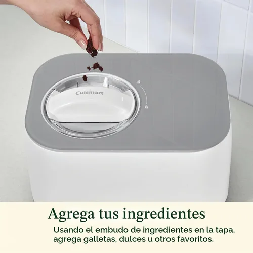 Vista 7 de Cuisinart ICE-100 Máquina para hacer helado y gelato con compresor Acero inoxidable