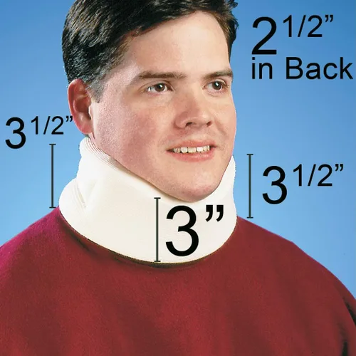 Vista 4 de Carex Collar cervical para el dolor de cuello, soporte para el cuello para aliviar el dolor de cuello, cuello después de latigazo cervical o lesión