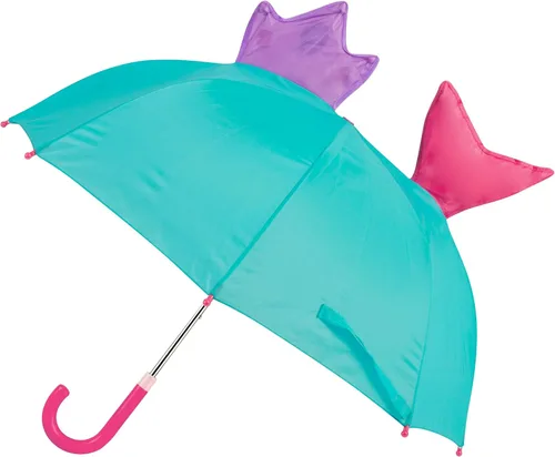 Vista 2 de Stephen Joseph, paraguas automático para niños, rosa sirena