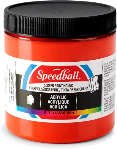 Vista 17 de Speedball Tinta acrílica para serigrafía, 8 oz, negra para impresiones en papel, fabricada en EE. UU