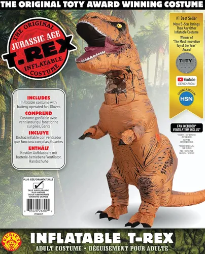 Vista 3 de Rubie's Adult The Original Inflatable T-rex Dinosaur Costume