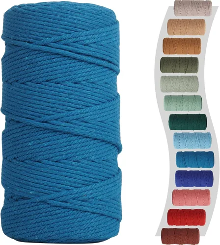 Vista 51 de NOANTA - Cuerda de macramé color verde aguacate, 2 mm x 220 yardas, cuerda de algodón colorido para colgar en la pared, ganchos de plantas