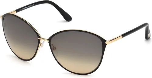 Tom Ford FT0320 Penelope - Gafas de sol redondas para mujer + paquete con kit de cuidado de gafas de diseñador iWear