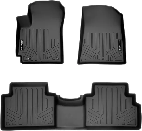 SMARTLINER Juego de alfombrillas de piso de ajuste personalizado de 2 filas compatibles con Kia Soul 2020-2025