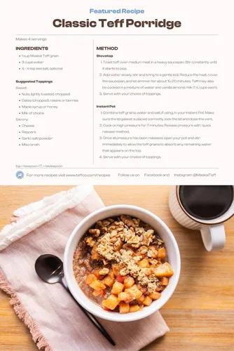 Vista 7 de Maskal Teff Grano de Teff marrón orgánico, 14 onzas