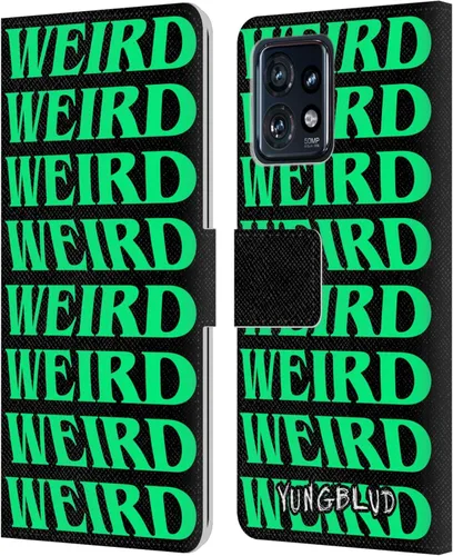 Vista 11 de Head Case Designs Officially Licensed Yungblud Face Graphics Leather Book Wallet Case Cover Compatible with Motorola Moto Edge 40 Pro