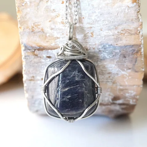 Vista 89 de NEW Designs by Nature Gems Handmade Fire Opal Necklace, October Birthstone Jewelry, With 24 Inch Silver Plated Chain, With a Gift Box, Handmade in