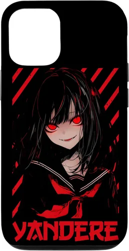Vista 28 de Funda para iPhone 11 Pro Yandere Anime Girl Kawaii Emo Goth Otaku Anime Manga Lover