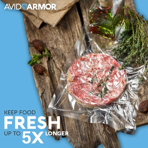 Vista 6 de Avid Armor Bolsas para máquina de cámara de 3.5 mil, bolsas de sellado al vacío de cámara precortadas, bolsa de sellado resistente, sellador