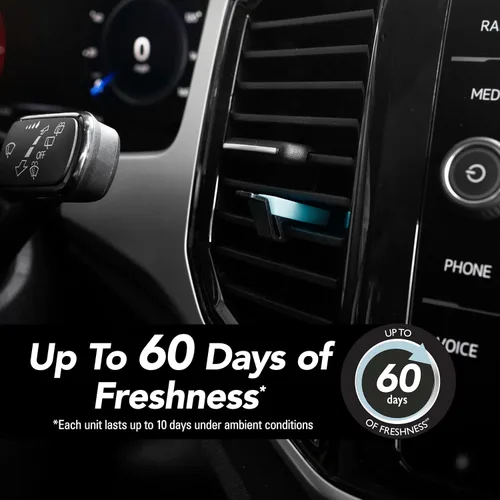 Vista 2 de Refresh Your Car - Barras aromatizantes para ventilación de automóviles, esencia de rayo / tormenta de hielo, paquete de 6