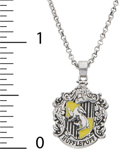 Vista 5 de Harry Potter Women's and Girls Jewelry Silver Plated House Crest Pendant, 16"+2