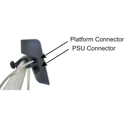 Vista 8 de VisionTechShop MVW1 - Plataforma de báscula para silla de ruedas resistente, 1000 libras x 0.5 libras, mango plegable integrado y ruedas para una