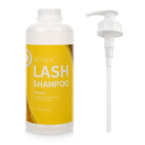 Vista 30 de Limpiador de extensiones de pestañas Aloe 1L Natural Lash Extension Shampoo Professional Eyelid Foaming Cleanser Parabenos & Sulfate Free