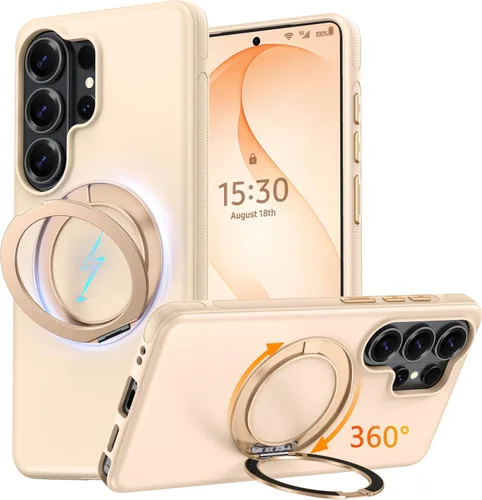 Vista 11 de Oterkin Funda transparente para Galaxy S23, antiamarilleo, protección militar de 10 pies, 2 protectores de pantalla de vidrio templado, 4 bolsas