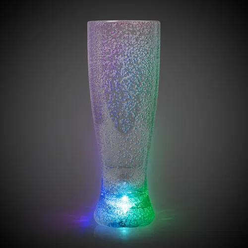 Cristal Pilsner de burbujas con luz LED, suministros para fiesta del día de San Patricio, suministros de fiesta de verano, fiestas de cumpleaños,
