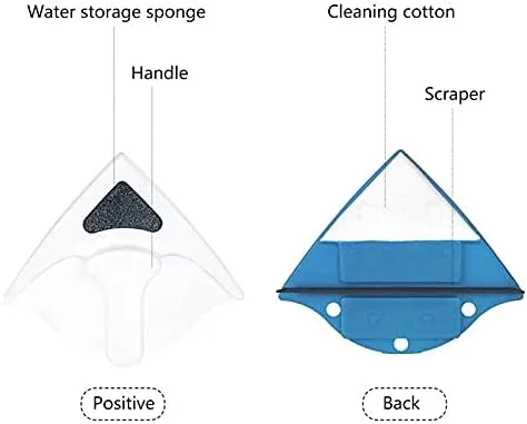 Vista 4 de Limpiador de ventana magnético Cepillo de doble cara para lavar limpiaparabrisas Imán Limpiador de vidrio Limpieza de ventanas Lavado de ventanas