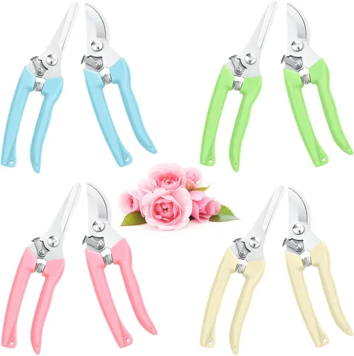 Jutom Tijeras de podar de jardín, tijeras de podar, podadoras de mano afiladas para herramientas de jardinería, cortar flores, recortar plantas,