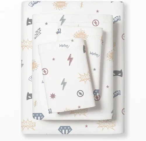 Vista 11 de MakeMake Organics Juego de sábanas orgánicas tamaño individual (3 piezas) de algodón orgánico con certificación GOTS, 300 hilos, satén suave, 1