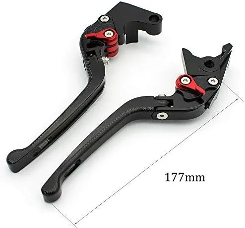 Vista 2 de FXCNC Racing CNC Palancas de embrague de freno plegables 3D de aluminio ajustable para Ducati HYPERMOTARD 821 SP 2013-2015 HYPERMOTARD 939 SP