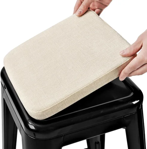 BUYUE Almohada de Tejido Amistosa con Imán para Taburete de Bar 1 Pieza, Cojín Mejorado Antideslizante y Transpirable para Silla Pequeña de Café