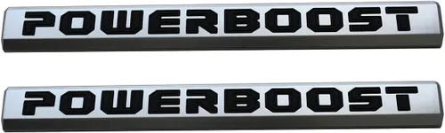 Vista 7 de 2 unidades de placa de identificación con emblema POWERBOOST para puerta izquierda, calcomanía de repuesto para F-150 2019-2023 (negro)
