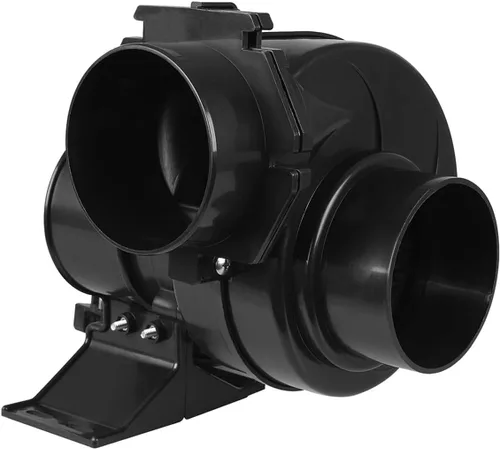 Vista 2 de Seaflo En línea soplador de aire de sentina 130CFM barco negro ventilación marina 12V 2.5AMP