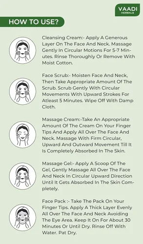 Vista 6 de Vaadi Herbals Lemongrass & Cedarwood Spa Facial Kit 1 Kit