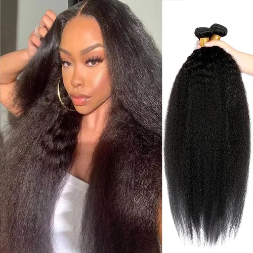 Vista 33 de Extensiones de cabello humano afro rizado 4B 4C Afro Kinky a granel de cabello humano virgen sin procesar para mujeres, negro natural, 8 pulgadas