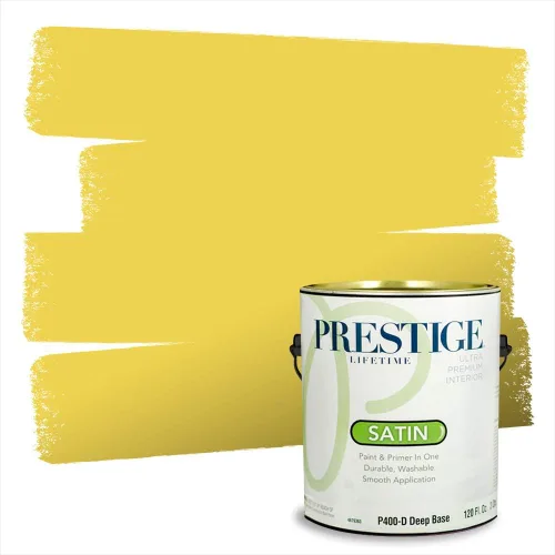 Vista 20 de PRESTIGE Pinturas de pintura exterior e imprimación en uno, 1 galón, plano, combinación comparable de Benjamin Moore* Pila de heno