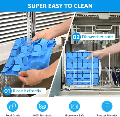 Vista 4 de Tapete de silicona para olfatear para perros, paquete de 2, tapete de silicona para lamer lento para perros con ventosas, juguetes de alimentación