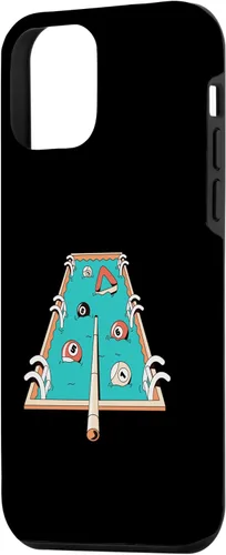 Vista 2 de La divertida mesa de billar Literal para iPhone 12 mini es una funda para piscina