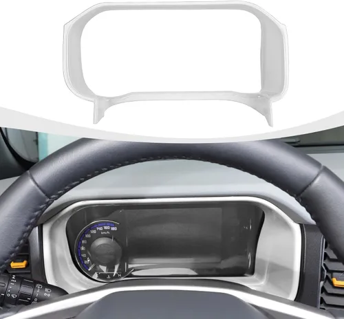 Vista 14 de RAZPOY Para Bronco - Cubierta de tablero de control central compatible con accesorios interiores Ford Bronco 2021-2024, color azul