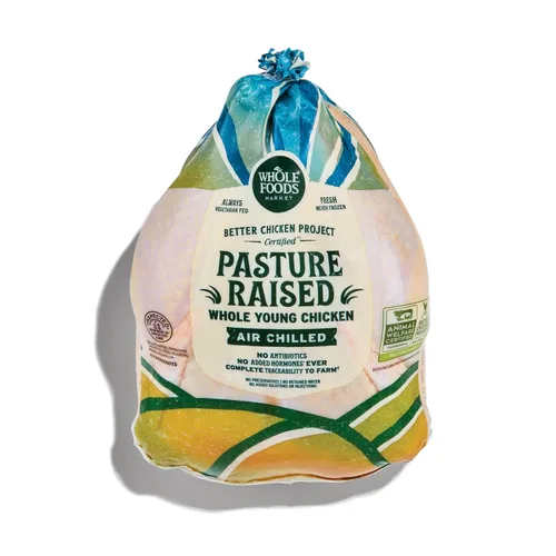 Whole Foods Market, Pollo entero criado en pasto, 16 onzas