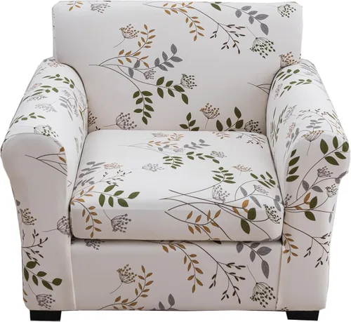 Vista 55 de CRFATOP Fundas para sillas suaves de 2 piezas para perros, fundas elásticas para sillón de 1 plaza, fundas de muebles de sofá lavables con 1 funda