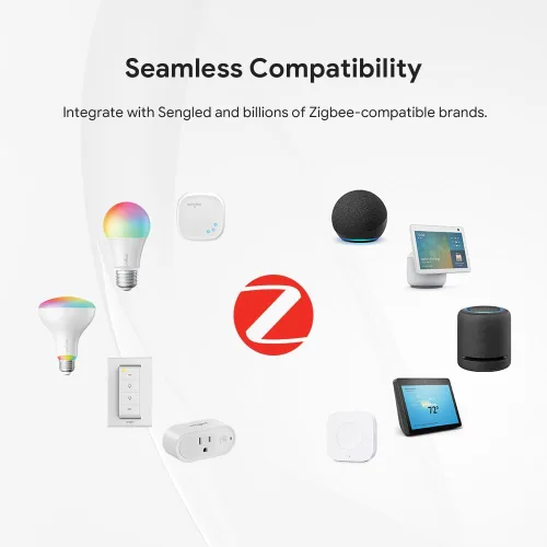 Vista 3 de Sengled - Bombilla LED inteligente A19 E26 que cambia de color, equivalente a 60 vatios, compatible con Alexa, Google Assistant, SmartThings