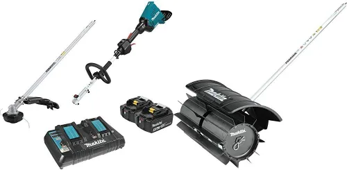 Vista 8 de Makita XUX01M5PT 36V (18V X2) LXT® Kit de cabezal eléctrico de eje de par sin escobillas con accesorio de recortadora de cuerda (5.0Ah)