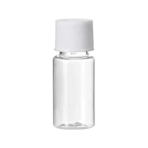 uxcell Botella plástica del reactivo, 10ml/0.34oz boca ancha, transparente 50pcs