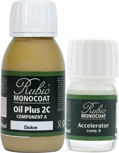 Vista 39 de Rubio Monocoat Tinte y Acabado para Madera 650 pies² - Blanco 5% Oil Plus 2C Secado Rápido, Aceite para Madera de Linaza Ecológico para Uso