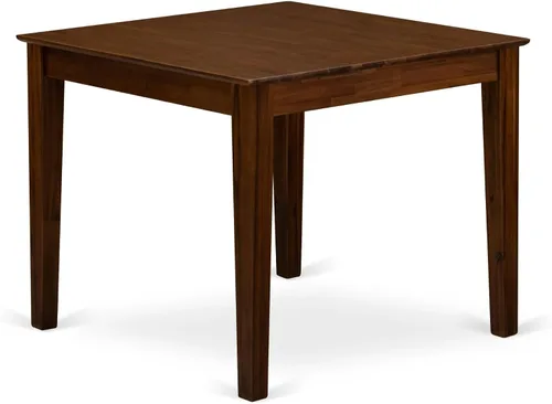 East West Furniture OXT-AWA-T Oxford - Mesa de comedor cuadrada para espacios pequeños, 36 x 36 pulgadas, nogal antiguo