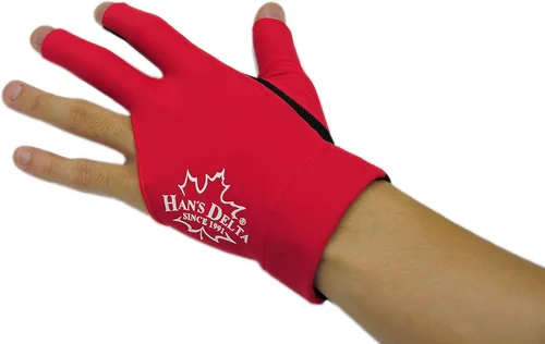 Vista 4 de HAN'S DELTA Guante para taco de billar (varios colores disponibles)