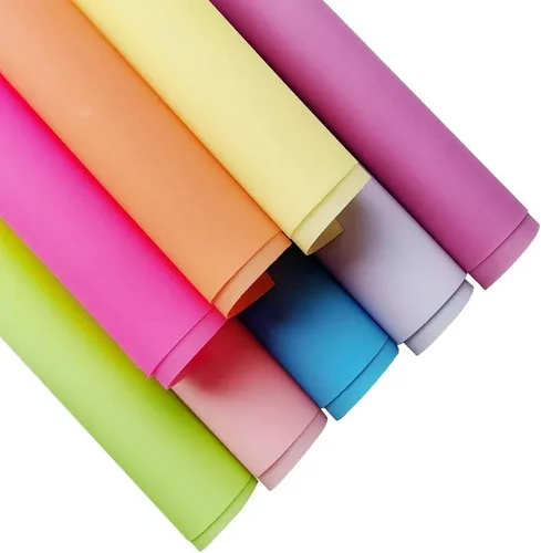 Vista 8 de XHT 9 Piezas de Vinilo de PVC Transparente Claro, Película Fluorescente de Color Sólido Transparente Impermeable de 21cmx30cm para Lazos de Pelo