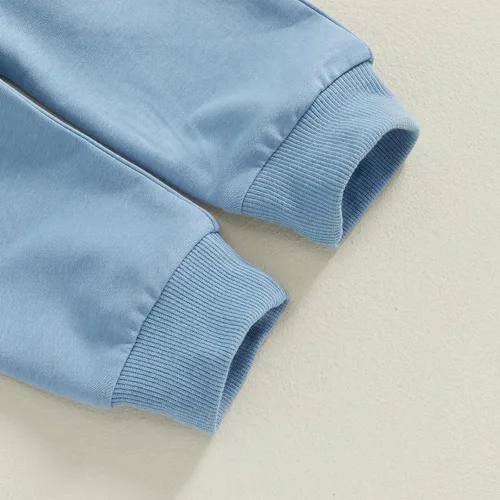 Vista 304 de Conjunto de ropa de otoño e invierno para bebé y niño, sudadera larga con capucha y pantalones para niños pequeños, 6, 12, 18, 24 meses, 2T Adorable