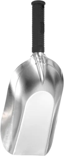 HARFINGTON Pala de mano de jardín de 11.8 x 4.5 pulgadas, pala cuadrada de acero inoxidable, pala, herramientas de jardinería para trasplante