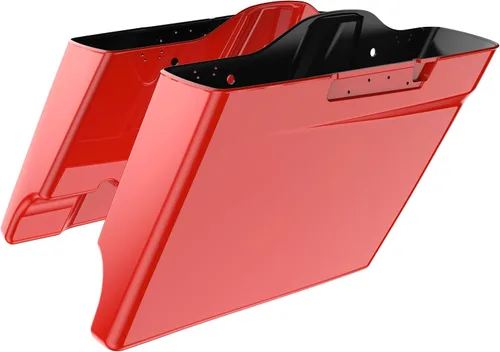 Vista 81 de Alforjas extendidas para Harley Touring Street Glide, Electra Glide, Road Glide 2014-2023 (whisky ámbar)
