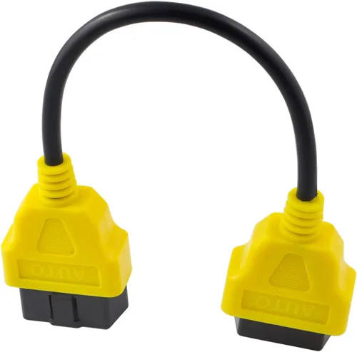 Vista 4 de 1 pie 11.8 in 12 "OBD II OBD2 16 Pin macho a hembra Cable de extensión de diagnóstico del coche adaptador de cable negro